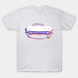 Triumph Spitfire British classic car monoblock red white blue T-Shirt